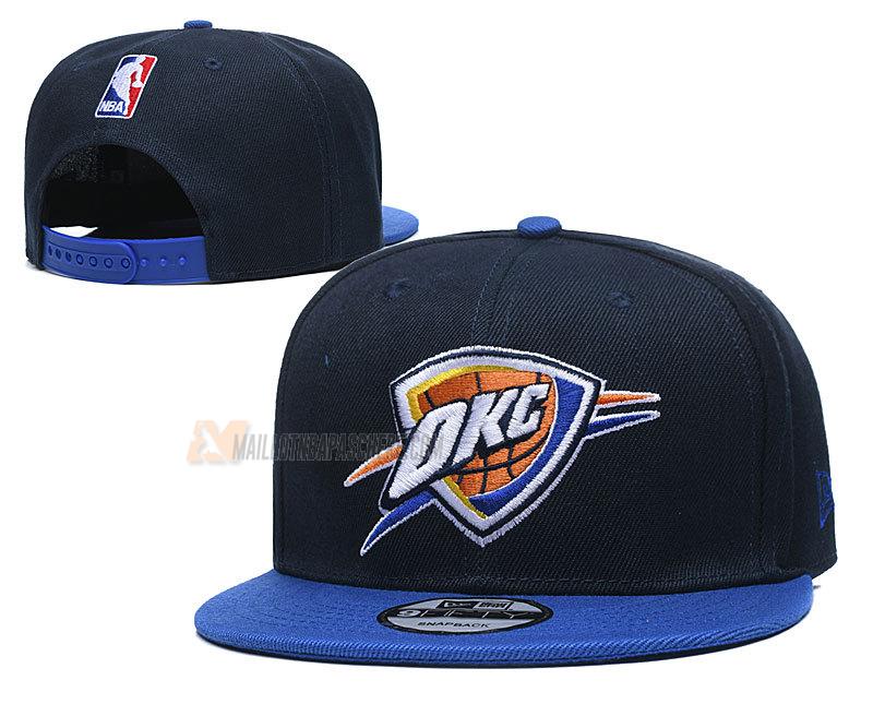 casquette hip hop oklahoma city thunder de noir cas99