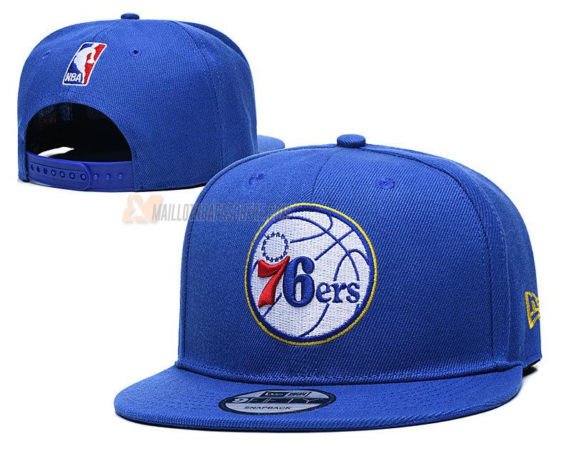 casquette hip hop philadelphia 76ers de bleu cas106