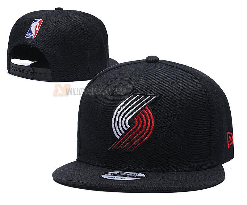 casquette hip hop portland trail blazers de noir cas124