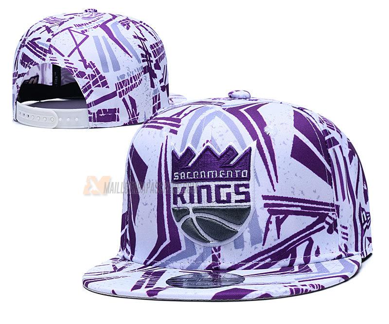 casquette hip hop sacramento kings de blanc cas120