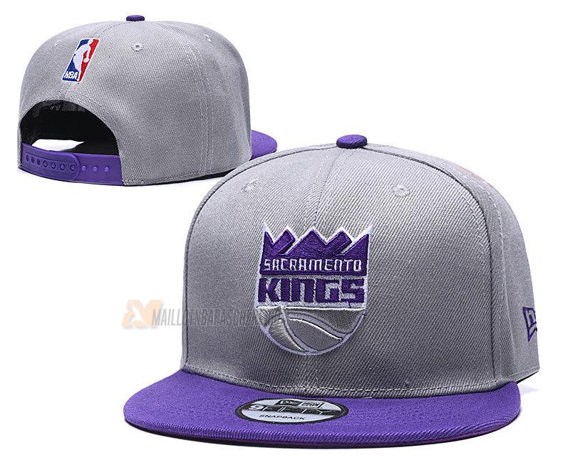 casquette hip hop sacramento kings de gris cas119