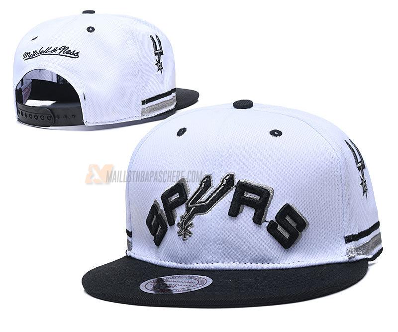 casquette hip hop san antonio spurs de blanc cas110