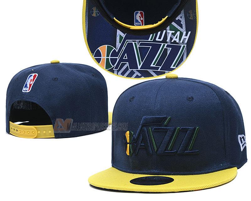 casquette hip hop utah jazz de bleu cas115