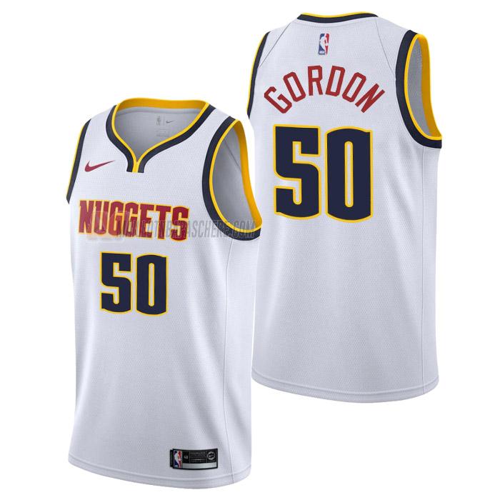 maillot aaron gordon denver nuggets de 50 homme blanc association edition 2023