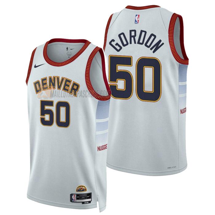 maillot aaron gordon denver nuggets de 50 homme blanc city edition 2023