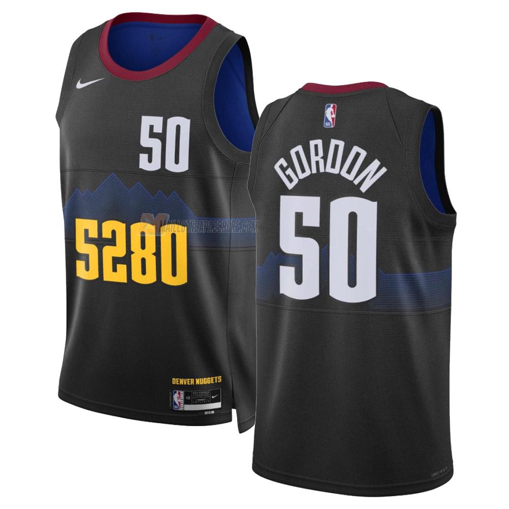 maillot aaron gordon denver nuggets de 50 homme noir city edition 2023-24