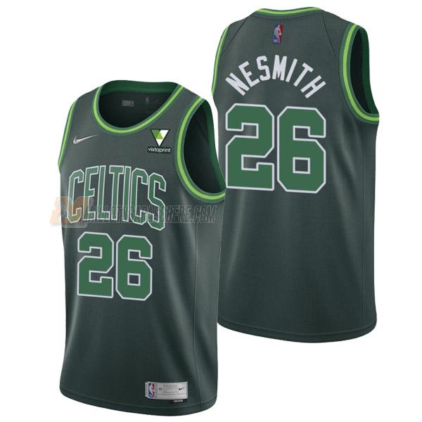 maillot aaron nesmith boston celtics de 26 homme vert earned edition 2021