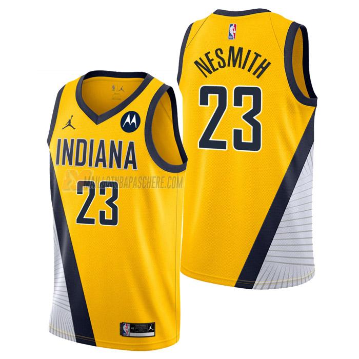 maillot aaron nesmith indiana pacers de 23 homme jaune statement edition 2023