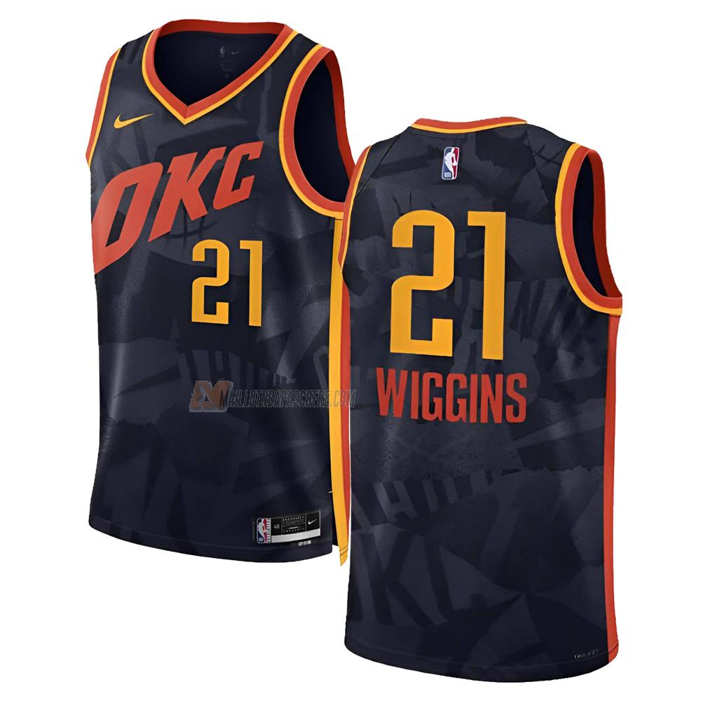 maillot aaron wiggins oklahoma city thunder de 21 homme noir city edition 2023-24