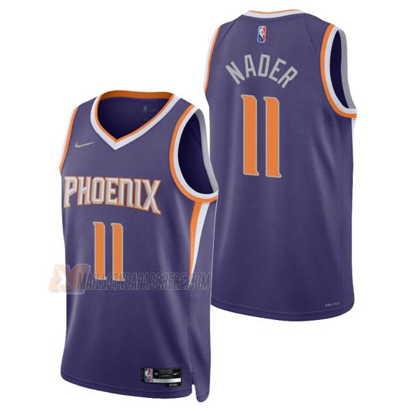 maillot abdel nader phoenix suns de 11 homme mauve icon edition 2022