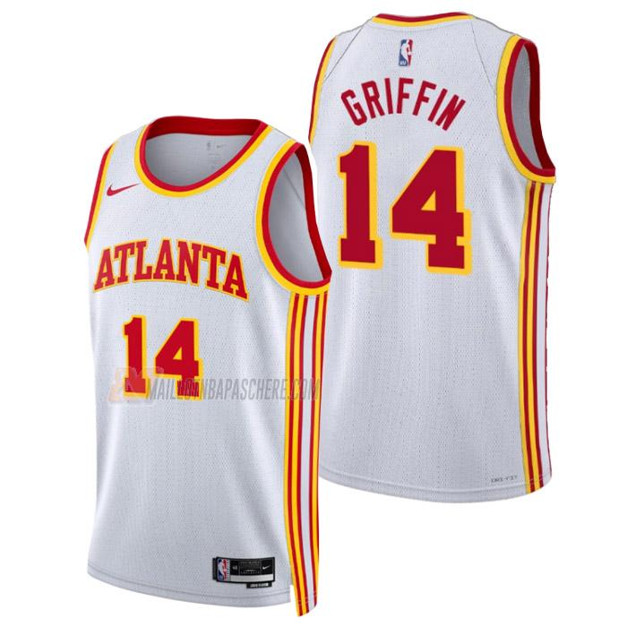 maillot aj griffin atlanta hawks de 14 homme blanc association edition 2023