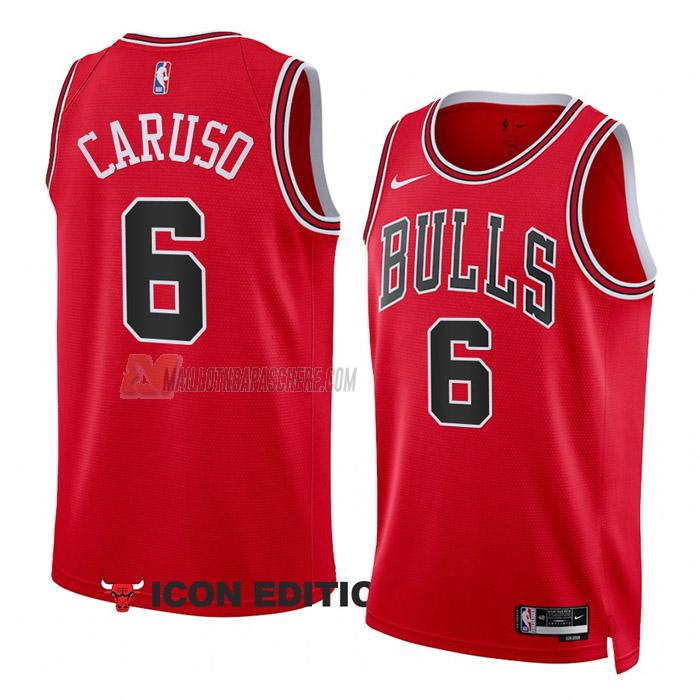 maillot alex caruso chicago bulls de 6 homme rouge icon edition 2023