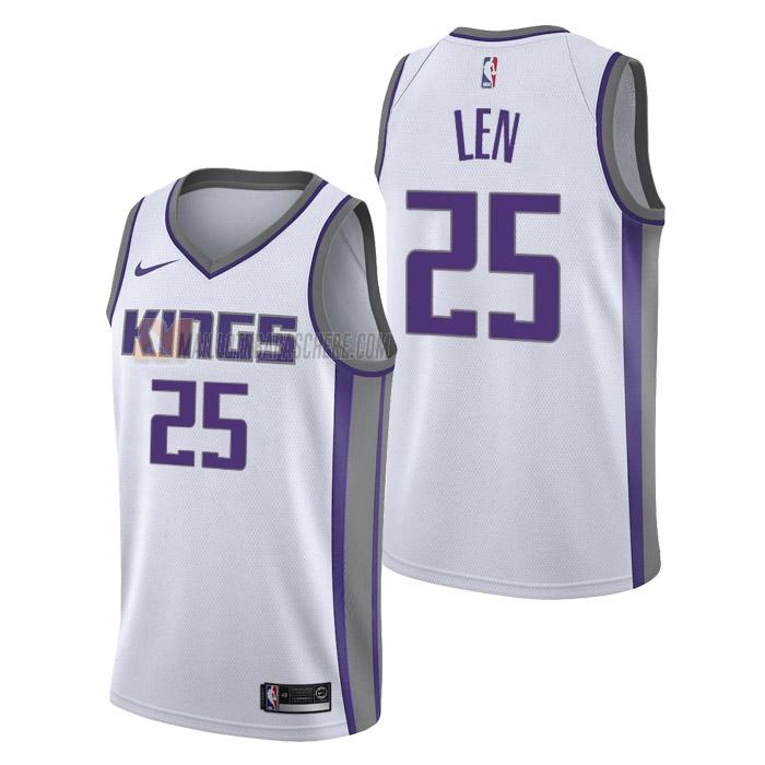 maillot alex len sacramento kings de 25 homme blanc association edition 2023