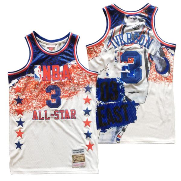 maillot allen iverson all star de 3 homme blanc 23210c47 2003