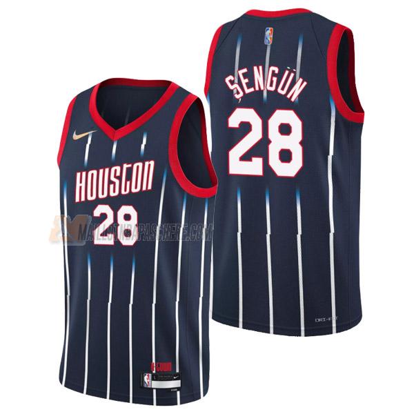 maillot alperen sengun houston rockets de 28 homme bleu city edition 2022