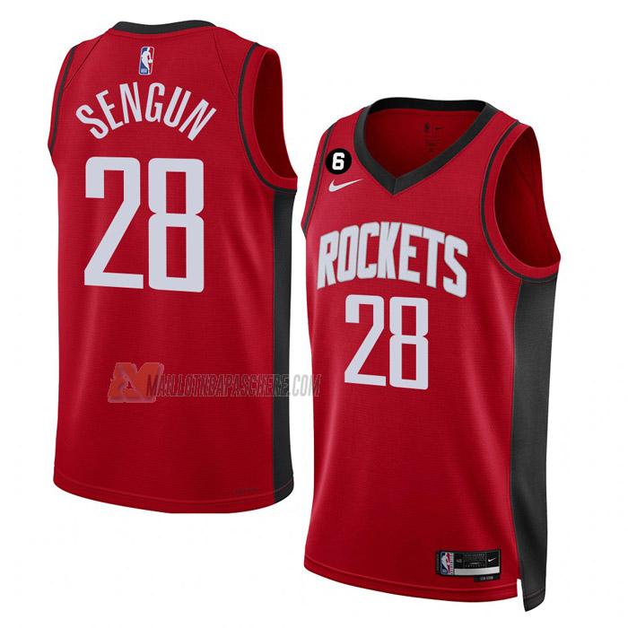 maillot alperen sengun houston rockets de 28 homme rouge icon edition 2023