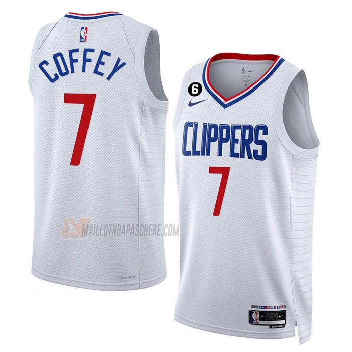 maillot amir coffey los angeles clippers de 7 homme blanc association edition 2023