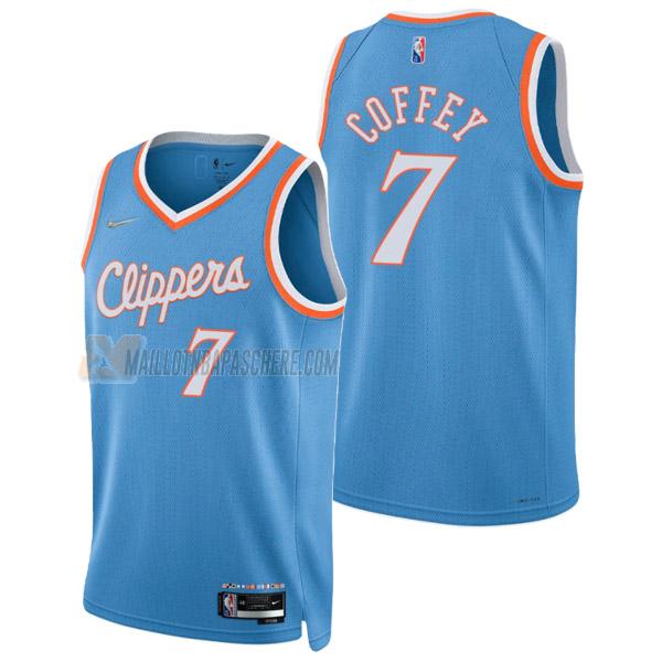 maillot amir coffey los angeles clippers de 7 homme bleu city edition 2022