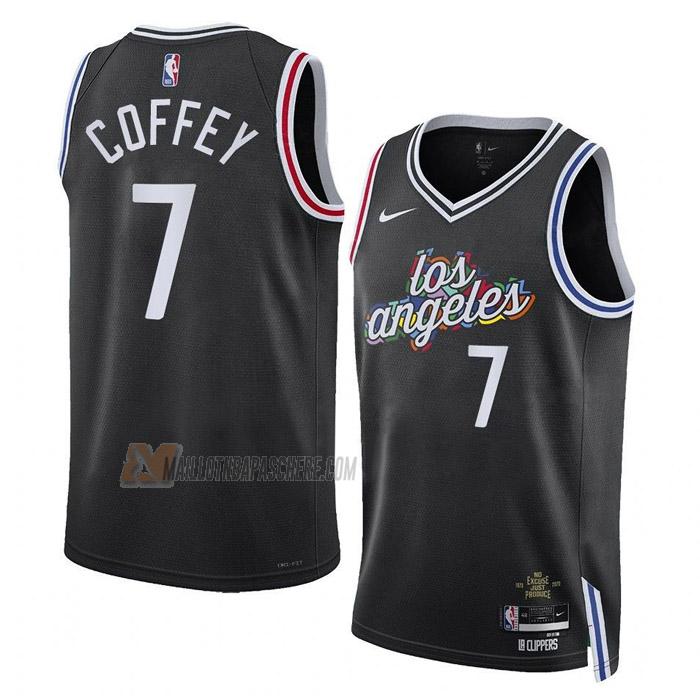 maillot amir coffey los angeles clippers de 7 homme noir city edition 2023