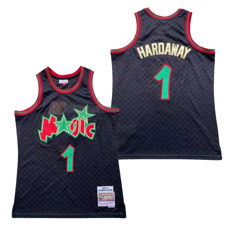 maillot anfernee hardaway orlando magic de 1 homme noir retro