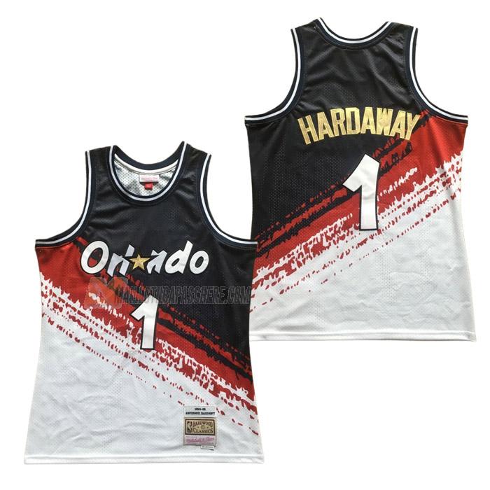 maillot anfernee hardaway orlando magic de 1 homme rouge blanc retro