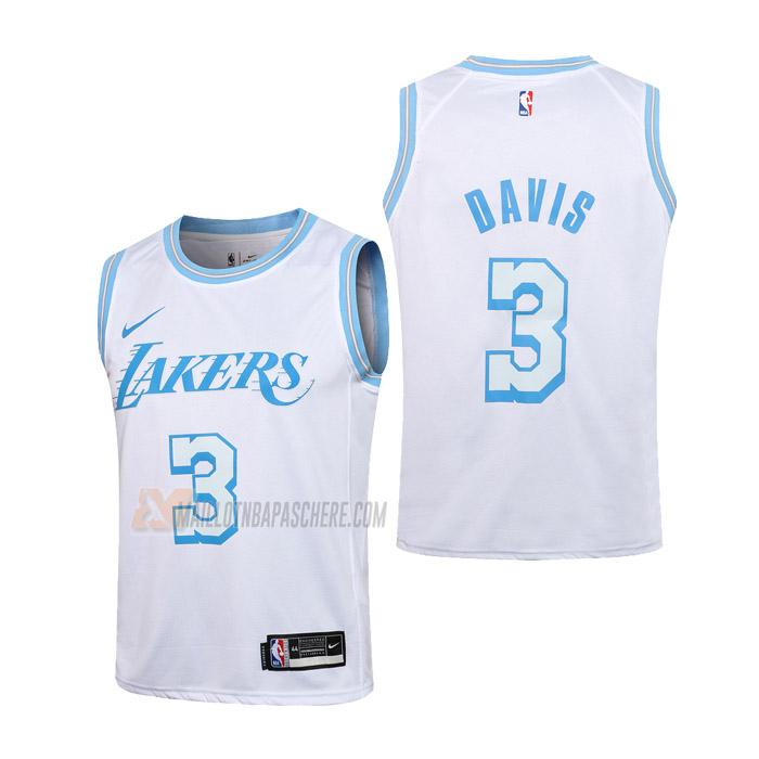 maillot anthony davis los angeles lakers de 3 enfant blanc city edition 2021