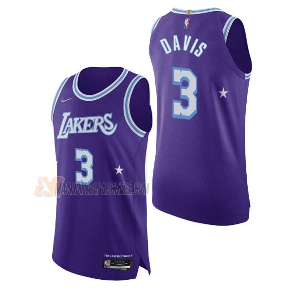 maillot anthony davis los angeles lakers de 3 homme mauve city edition 2022