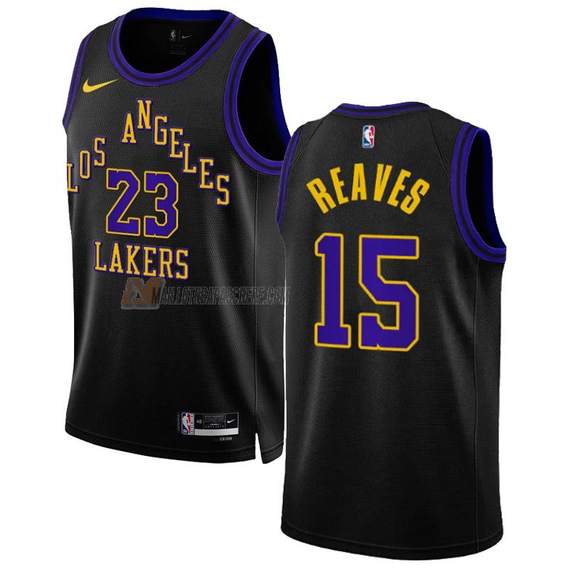 maillot austin reaves los angeles lakers de 15 homme noir city edition 2023-24