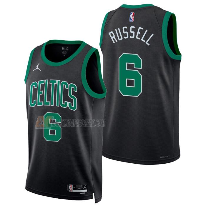 maillot bill russell boston celtics de 6 homme noir statement edition 2023