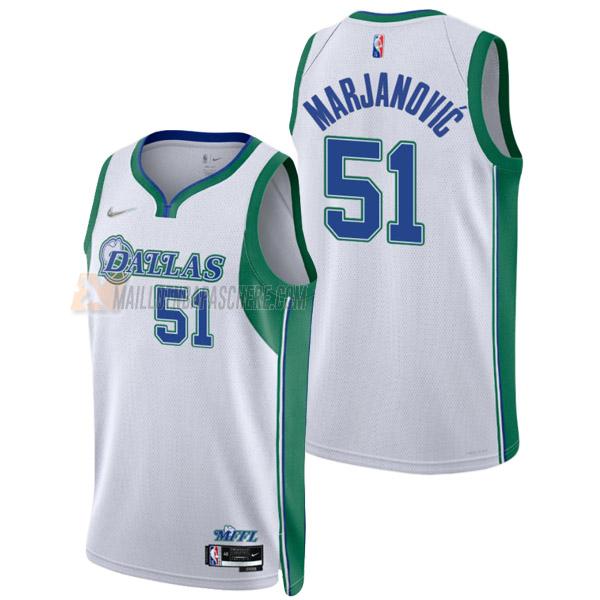 maillot boban marjanovic dallas mavericks de 51 homme blanc city edition 2022