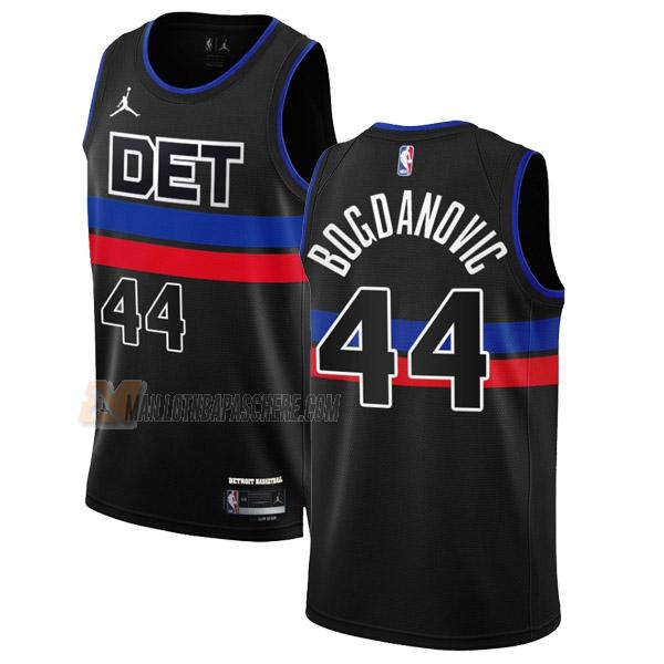 maillot bojan bogdanovic detroit pistons de 44 homme noir statement edition 2023