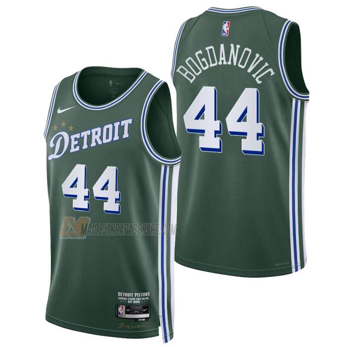 maillot bojan bogdanovic detroit pistons de 44 homme vert city edition 2023