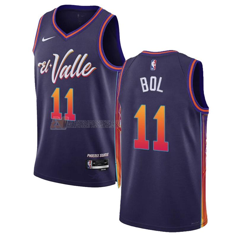 maillot bol bol phoenix suns de 11 homme violet city edition 2023-24