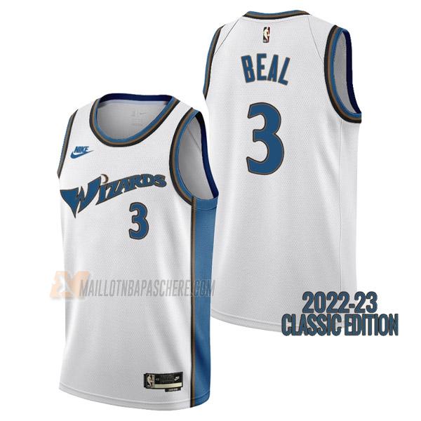 maillot bradley beal washington wizards de 3 homme blanc classic edition 2023