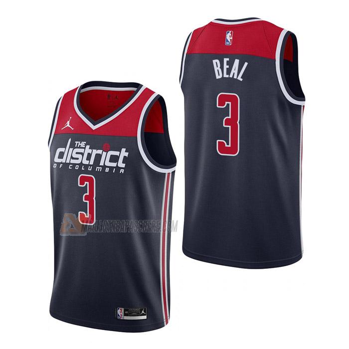 maillot bradley beal washington wizards de 3 homme bleu marine statement edition 2023