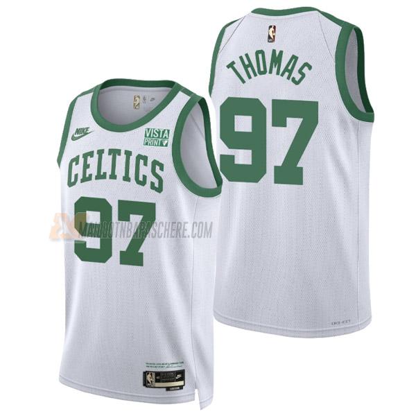 maillot brodric thomas boston celtics de 97 homme blanc classic edition 2022