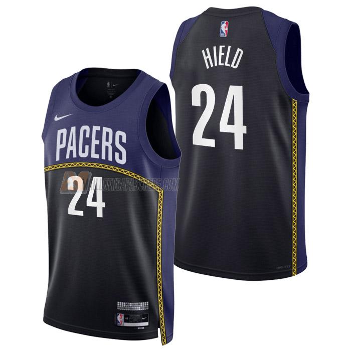 maillot buddy hield indiana pacers de 24 homme noir city edition 2023