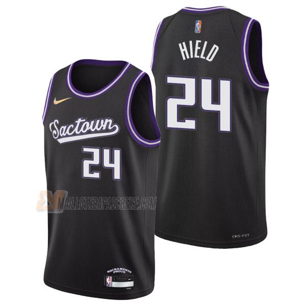 maillot buddy hield sacramento kings de 24 homme noir city edition 2022