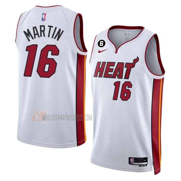 maillot caleb martin miami heat de 16 homme blanc association edition 2023