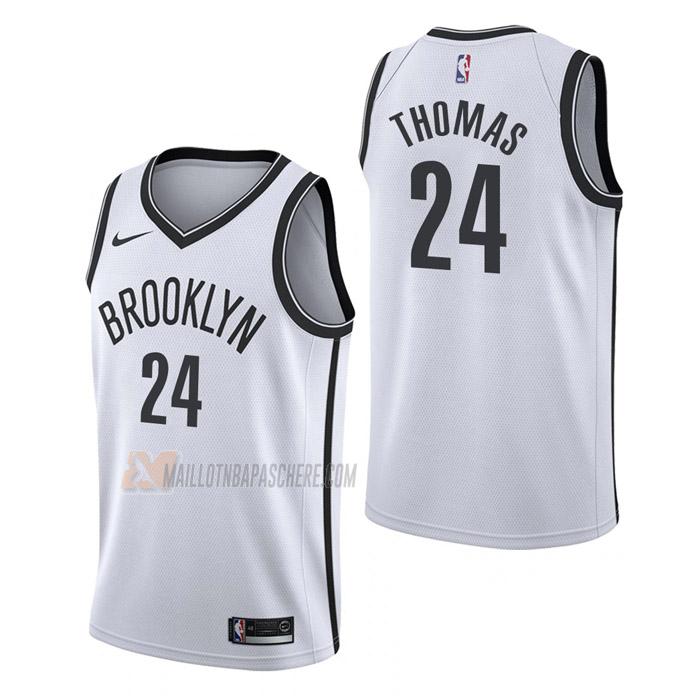 maillot cam thomas brooklyn nets de 24 homme blanc association edition 2023