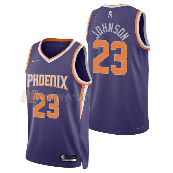 maillot cameron johnson phoenix suns de 23 homme mauve icon edition 2022