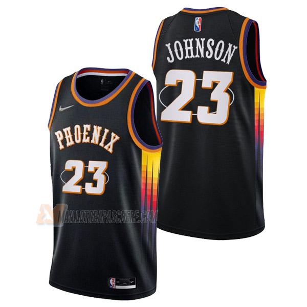 maillot cameron johnson phoenix suns de 23 homme noir mixtape edition 2022