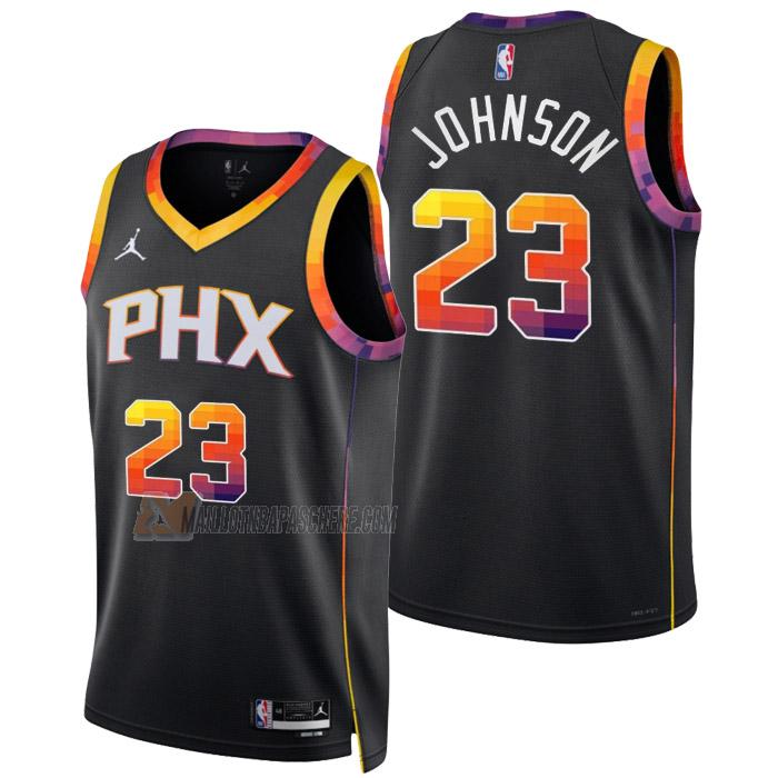 maillot cameron johnson phoenix suns de 23 homme noir statement edition 2023