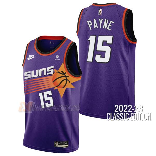 maillot cameron payne phoenix suns de 15 homme mauve classic edition 2023