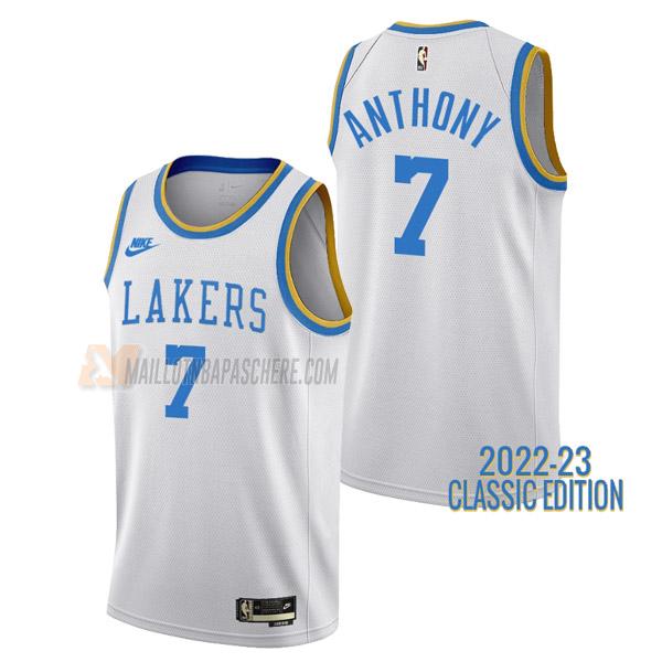 maillot carmelo anthony los angeles lakers de 7 homme blanc classic edition 2023