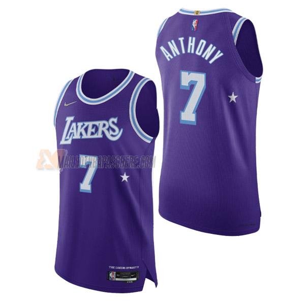 maillot carmelo anthony los angeles lakers de 7 homme mauve city edition 2022