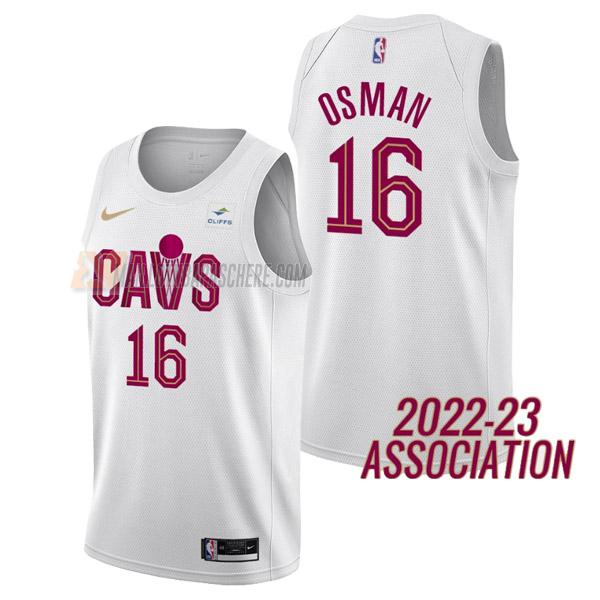 maillot cedi osman cleveland cavaliers de 16 homme blanc association edition 2023