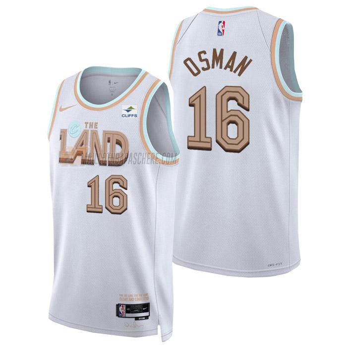 maillot cedi osman cleveland cavaliers de 16 homme blanc city edition 2023