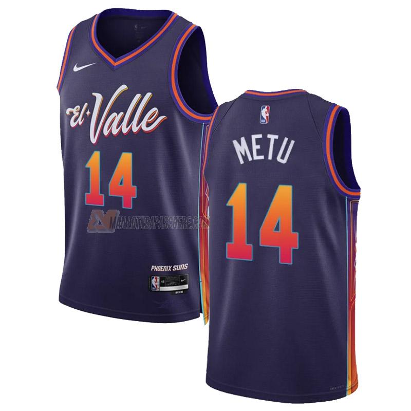 maillot chimezie metu phoenix suns de 14 homme violet city edition 2023-24