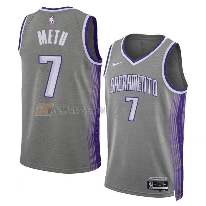 maillot chimezie metu sacramento kings de 7 homme gris city edition 2023